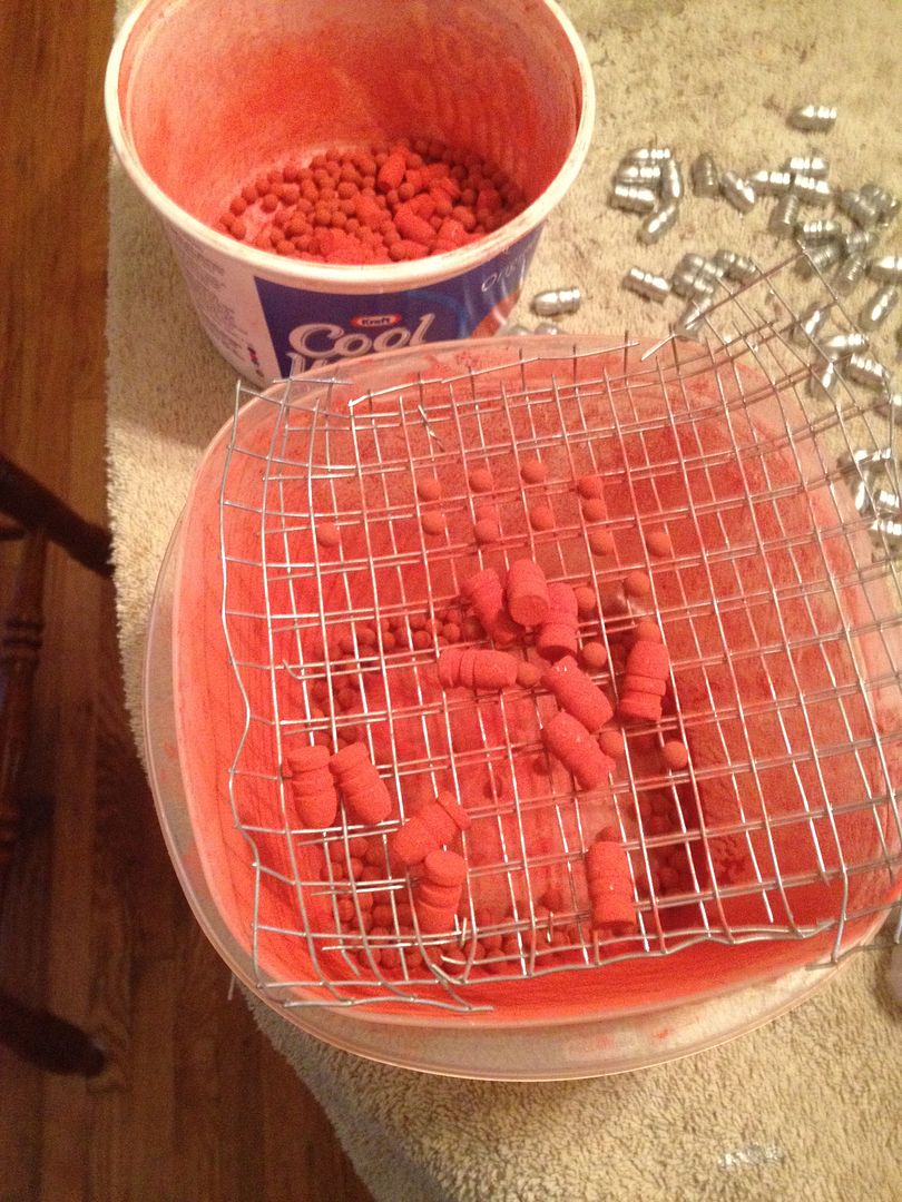 How I powder coat cast .4570 bullets